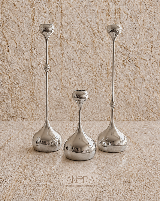 Trio de Castiçais Coleção Constantin